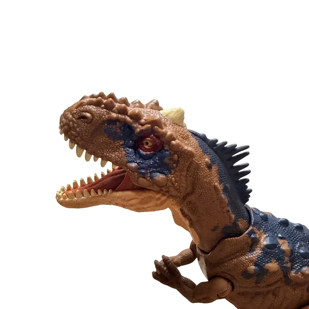 Mattel Jurassic World Roar Attack Majungasaurus Dinosaur Action Figure Brown Blu